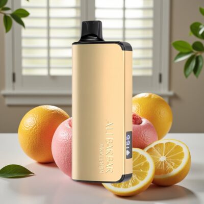 Alibarbar Ingot 9000 Puffs Engangs E-cigaret Pink Citron – 22ml, 2350mAh, 9000 Puffs