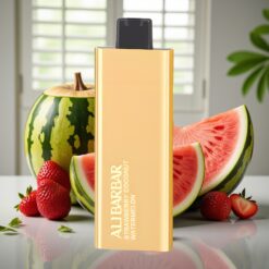 Alibarbar Pandora 7000 Puffs Engangsdamp Jordbær Kokos Vandmelon – 17 ml, 1.0 Ω, 70 g