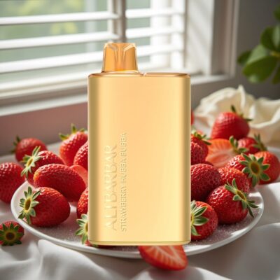 Alibarbar Rich 8000 Puffs Engangsdamp Jordbær Hubba Bubba – 20ml, 2000 mAh, 1.1 Ohm