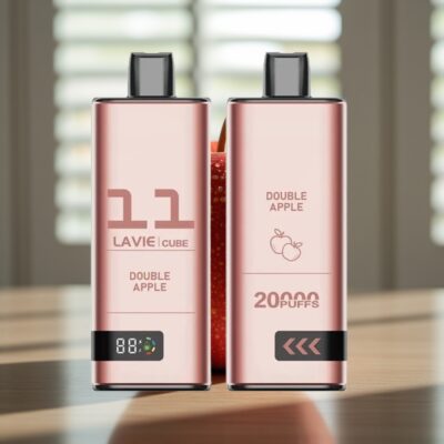 Lavie Cube 20000 Puffs Engangs Vape Dobbelt Æble – 28ML, 5% Salt Nikotin, Type C