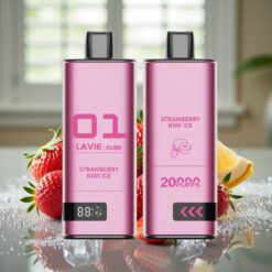 Lavie Cube 20000 Puffs Engangsdamp Jordbær Kiwi Is – 28ML, 2%/5%, Type C