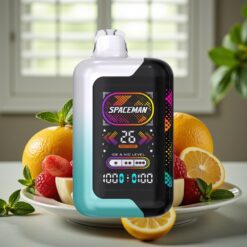SMOK SPACEMAN SP40000 Zero Nicotine Disposable - 20ml, 0% nikotin, 1000mAh batteri, 40000 puff, 4 effekt-tilstande, frisk mynte