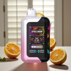 SMOK SPACEMAN SP40000 Zero Nikotin Disposable - 20ml, 0mg, 1000mAh, 40000 puff, Lyserød Citron