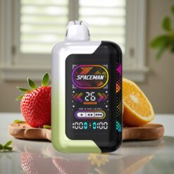 SMOK SPACEMAN SP40000 Zero Nikotin Disposable - 20ml / 0mg / 1000mAh / 40000 puff / Type-C / Jordbær-Kiwi