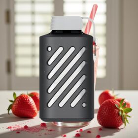 VOZOL GEAR 10000 Engangs Vape - Jordbær Smoothie, 10000 Pust, 30 Smagsvarianter, 20 ml E-væske, 500mAh Batteri