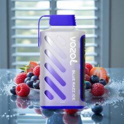 VOZOL Gear Power 20000 Puffs Engangsdamp Blå Hindbær Is med 20mL, 5% Nikotin og Dual Mesh Coil