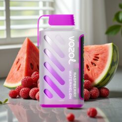 VOZOL Gear Power 20000 Puffs Engangsdamp Hindbær Vandmelon med 20mL e-væske, 5% nikotin og Dual Mesh Coil