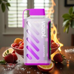 VOZOL Gear Power 20000 Puffs Engangsdamp Lavafire med S.i.L.C. Tech, Dual Mesh Coil & 20mL E-Liquid