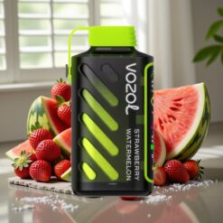 VOZOL Gear Power 20000 Puffs Smagsoplevelse: Jordbær Vandmelon – 20mL, Dual Mesh Coil, Fuldt Skærmdisplay