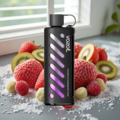 VOZOL Gear Shisha 25000 Puffs - 30 Lækre Smage, Dual Mesh Dual Modes, 1000mAh - Frossen Jordbær Kiwi