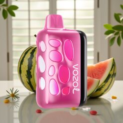 VOZOL RAVE 40000 Engangs Vape Jordbær-Melon Fersken – 270° Glød, Beat-Synkroniseret Party Mode, 80% Opladning på 20 Min