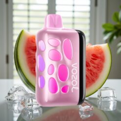 VOZOL RAVE 40000 Engangs Vape Vandmelon Is – 270° Glødende Design, Beat-Synkroniseret Party Mode, 80% Opladning på 20 Min