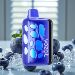 VOZOL RAVE 40000 Engangsdamp Blåbær Is – 270° Glødende Design, Beat-Synket Party Mode, 80% Opladning på 20 Min