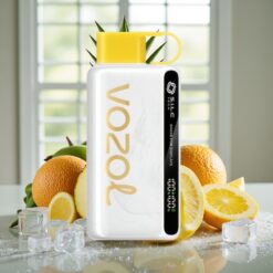 VOZOL STAR 9000/12000 Engangs Vape Ananas Kokos Is - 650mAh, 9000/12000 Puf, Hurtig Opladning, Genanvendt Plast