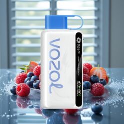 VOZOL STAR 9000/12000 Engangs Vape Blå Hindbær Is - 650mAh Batteri, 9000/12000 Pust, Genanvendt Plast