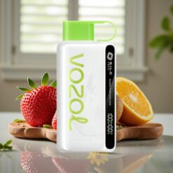 VOZOL STAR 9000/12000 Engangs Vape Jordbær Kiwi - 650mAh, 9000/12000 Puffs, Hurtig Opladning