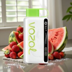 VOZOL STAR 9000/12000 Engangs Vape Jordbær Vandmelon – 650mAh, 9000/12000 Puffs, Hurtig Opladning