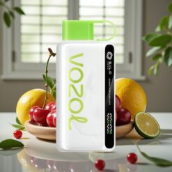 VOZOL STAR 9000/12000 Engangs Vape Kirsebær Lime med Shake for Display, S.i.L.C TECH, 30% Hurtigere Opladning