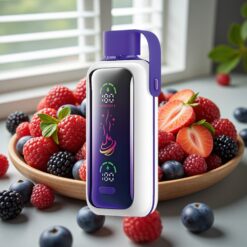 VOZOL Star 20000 Puffs Engangs-vape med Blandede Bær – 2,2" HD-spejlskærm, Dual Mesh, 650mAh