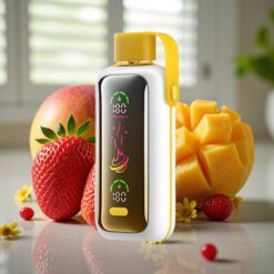 VOZOL Star 20000 Puffs engangs e-cigaret med jordbær-mango, 2.2" HD spejlskærm, Dual Mesh, 650mAh