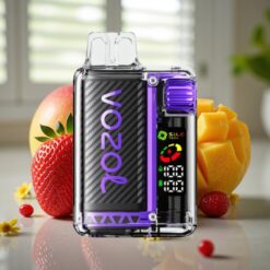 VOZOL Vista 20000 Puffs Genopladelig Batteri: 650mAh, Nikotinstyrke: 2%, OLED-skærm, Jordbær-Mango
