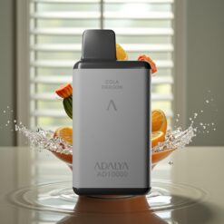 Adalya AD 10000 Puffs Engangs Vape - Grå rummet, 14 ml e-væske, 2% nikotin, USB-C opladning