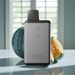 Adalya AD 10000 Puffs Engangsdamp Blå Melon – 14 ml e-væske, 2% nikotin, 650 mAh batteri, USB-C opladning