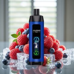 Aivono AIM FATPRO 22000 Puffs – 5% Nikotin, 28ml E-væske, Bær Is, 600mAh, 0,6 ohm Mesh Coil
