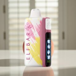 Elf Bar Ice King 40000 Puffs Disposable Vape Fersken+ 20ml 5% 850mAh Justerbar Køling
