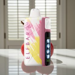 Elf Bar Ice King 40000 Puffs Disposable Vape Kirsebær Strazz – 20ml E-Væske, 5% Nikotin, Opladelig 850mAh Batteri