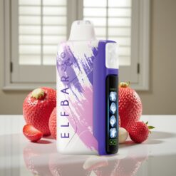 Elf Bar Ice King 40000 Puffs Disposable Vape Sur Jordbær Dragtfrugt – 20ml, 5% Nikotin, Opladelig 850mAh, Justerbar Køling