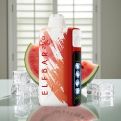 Elf Bar Ice King 40000 Puffs Disposable Vape Vandmelon Is, 20ml, 5% Nikotin, Opladningsbar 850mAh, Justerbar Køling