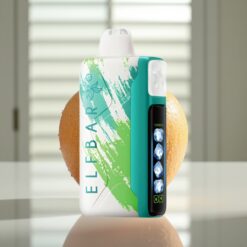 Elf Bar Ice King 40000 Puffs Engangs Vape - 20ml E-væske, 5% Nikotin, 850mAh Genopladelig Batteri, Justerbar Køling, Sur Æble Is