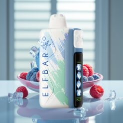 Elf Bar Ice King 40000 Puffs Engangs Vape Blå Hindbær Is – 20ml, 5% Nikotin, 850mAh