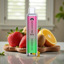 Hayati Pro Max 4000 Puffs Engangs E-cigaret Jordbær Kiwi – 2%/5% Nicotin, 1400mAh, 10ml Auto Påfyldning