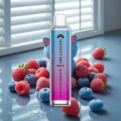 Hayati Pro Max 4000 Puffs Engangs Vape Blå Hindbær Gummibjørn – 1400mAh, 2ml/10ml, 5% Nikotin