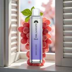 Hayati Pro Max 4000 Puffs Engangs Vape Sakura Vin (2%/5% Nikotin, 1400mAh, 10ml Auto Påfyldning)