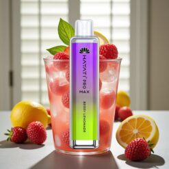 Hayati Pro Max 4000 Puffs Engangsdamp Bær Lemonade – 2%/5% Nikotin, 1400mAh, Genopladelig