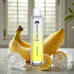 Hayati Pro Max 4000 Puffs Engangsdamp Bananis Is – 2%/5% Nikotin, 1400mAh, Genopladelig