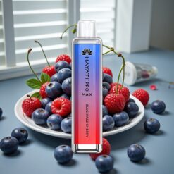 Hayati Pro Max 4000 Puffs Engangsdamp Blå Hindbær Kirsebær – 1400mAh, 2%/5% Nikotin, Opladelig