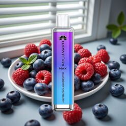 Hayati Pro Max 4000 Puffs Engangsdamp Blåbær Hindbær – 1400mAh, 2ml/10ml, 2%/5% Nikotin