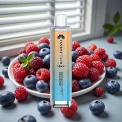 Hayati Pro Max 4000 Puffs Engangsdamp Blåbær Kirsebær Tranebær – 1400mAh, 2ml/10ml, 5% Nikotin, Opladningsbar