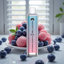 Hayati Pro Max 4000 Puffs Engangsdamp Blåbær Tyggegummi – 2ml/10ml, 1400mAh, 2%/5% Nikotin