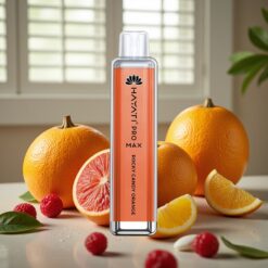 Hayati Pro Max 4000 Puffs Engangsdamp Klippet Appelsin – 1400mAh, 2ml Tank, 1.1 Ohm Dual Coil