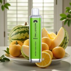 Hayati Pro Max 4000 Puffs Engangsdamp Mogu Mogu Melon – 1400mAh, 2ml Tank, 5% Nikotin, Genopladelig