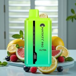 Hayati Pro Ultra 15000 Puffs - 2×12ml, 2%, Citron & Mynte, Blå Hindbær & Mynte