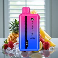 Hayati Pro Ultra 15000 Puffs Blå Hindbær Ananas Jordbær Is – 15000+ Puffs, 850mAh, 2×12ml
