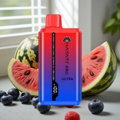 Hayati Pro Ultra 15000 Puffs Blåbær Hubba Bubba Vandmelon Hubba Bubba – 15000+ Puffs, 850mAh, 2×12ml, 2%