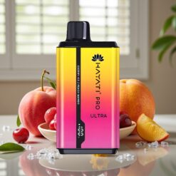 Hayati Pro Ultra 15000 Puffs Cherry Is Kirsebær Ice Is Peach Fersken Mango 850mAh 2×12ml 2%